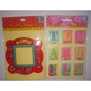 K&COMPANY 3D STICKERS KIMBERLY HODGES FELT PICTURE FRAME & LETTERED BOX STICKERS